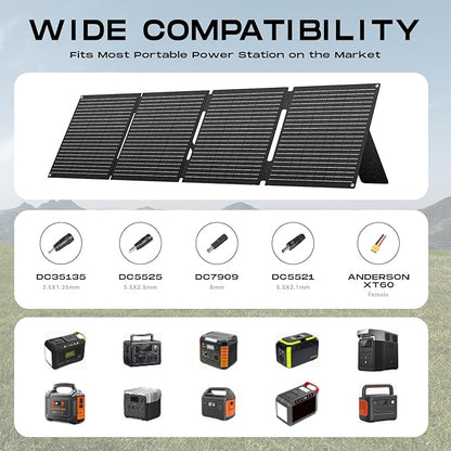 MARBERO 100W Portable Solar Panel IP68 Waterproof 100 Watt 20V Foldable Solar - Image 6