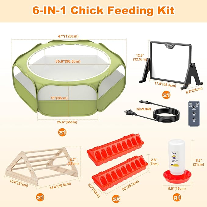 Pawaboo 6-in-1 Chicken Brooder Box - Image 6