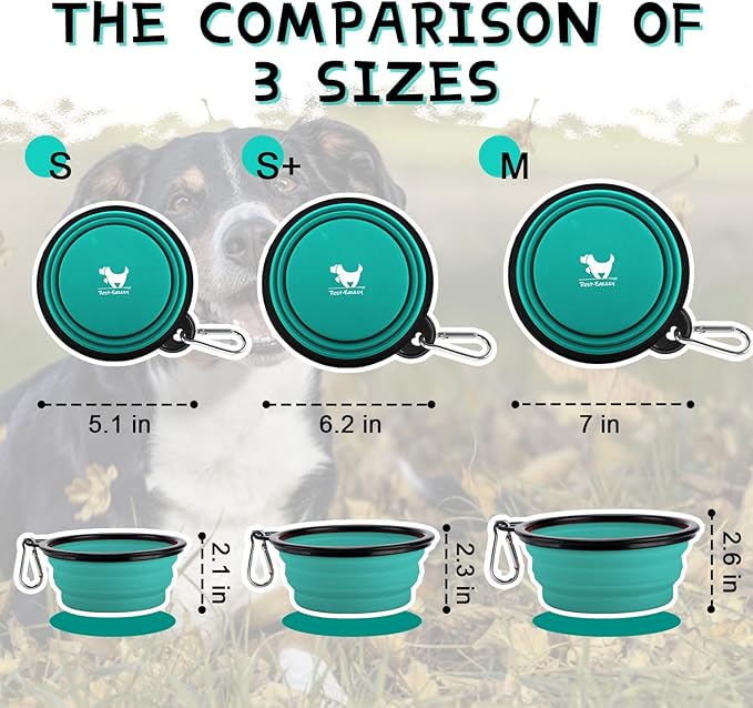 Collapsible Dog Bowls for Travel, BPA Free - Image 3
