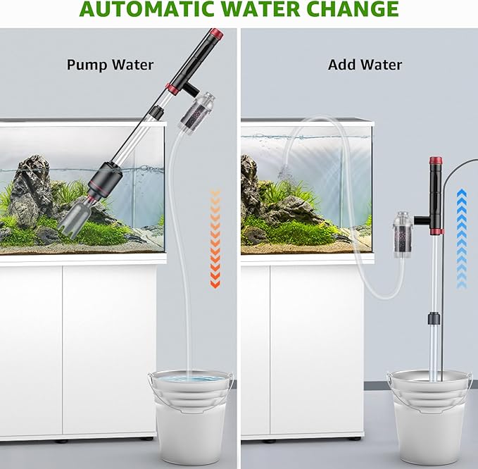 Electric Aquarium Vacuum Gravel Cleaner: 24W Fish Tank Vacuum Gravel Cleaner - Image 5