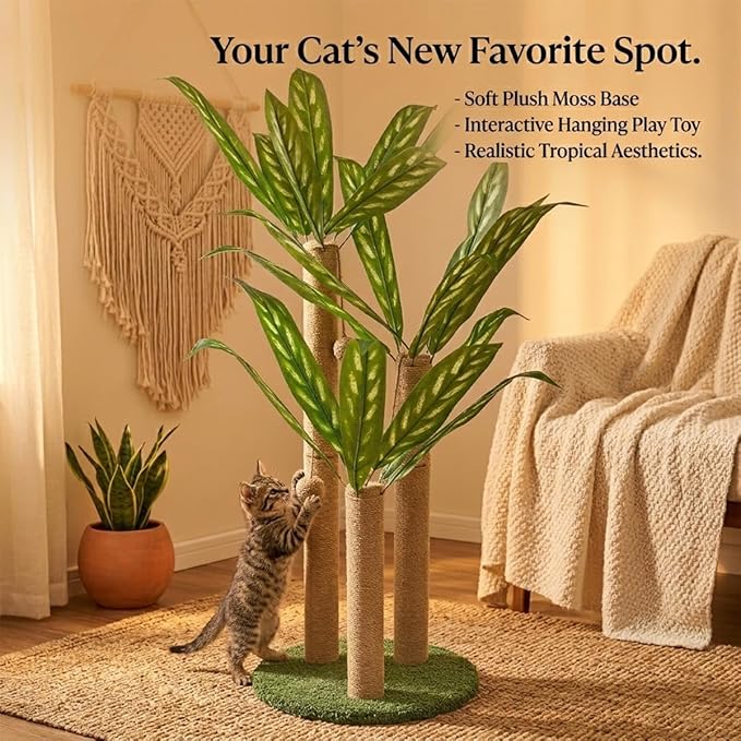 LEMONDA 31.5Inch Cat Scratching Post, Cat Scratcher Tree - Image 8
