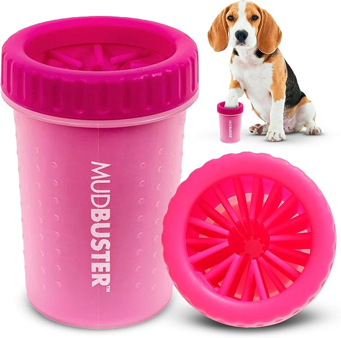 Dexas Pink Medium Dog Paw Cleaner, MudBuster by Dexas