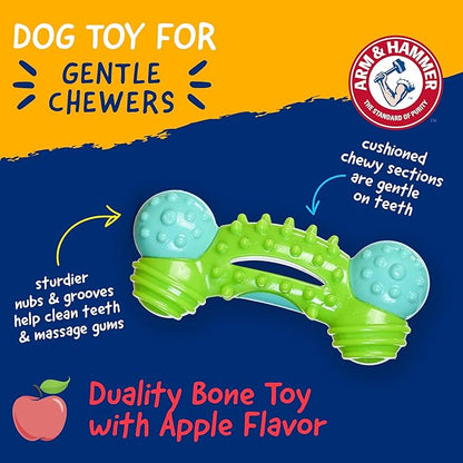 Arm & Hammer for Pets Nubbies Duality Bone Dog Dental Chew Toy Green Apple - Image 2