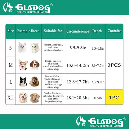 GLADOG Soft Dog Cone Collar, Dog Recovery Collar, Adjustable E-Collar - Image 5