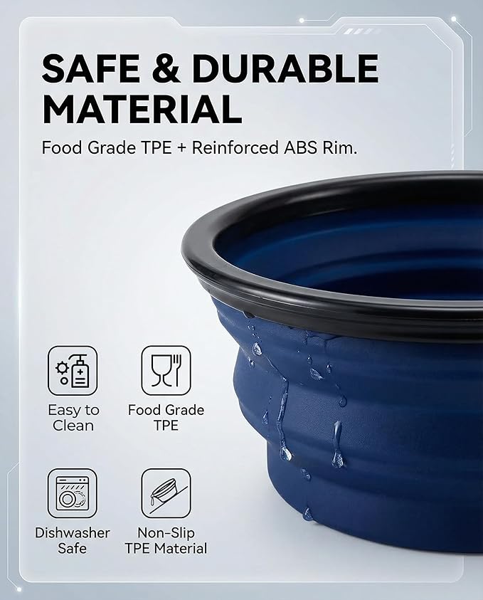 Collapsible Dog Bowls for Travel, BPA Free - Image 5