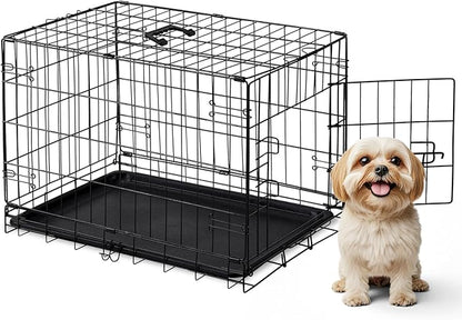 DUMOS Dog Crate, 30 Inch Medium Size Single Door Dog Cage by DumosLifestyle