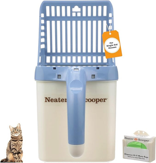 Neater Pet Brands Neater Scooper Standard Cat Litter Scoop, 15 Refill Bags – by NeaterPetBrands