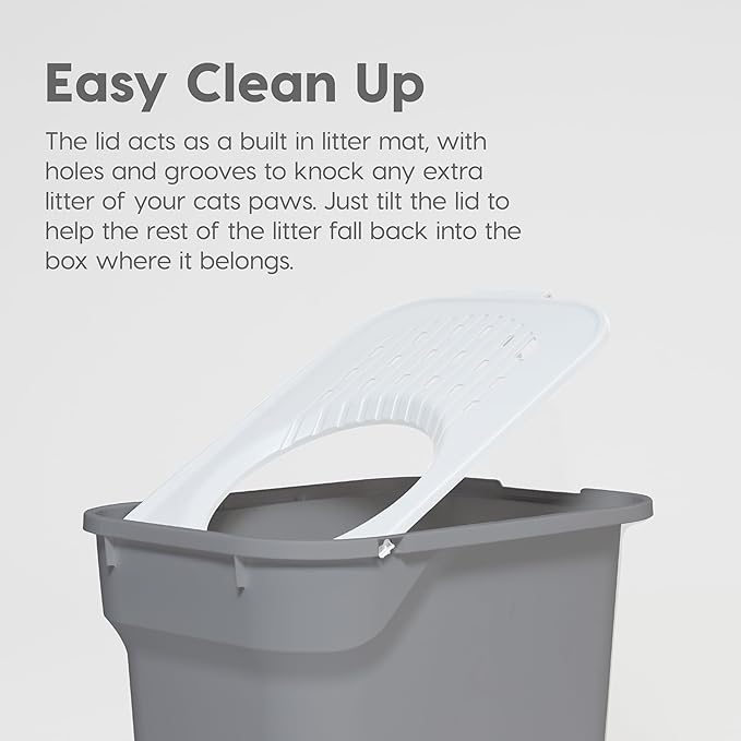 IRIS USA Cat Litter Box Large Top Entry - Image 3