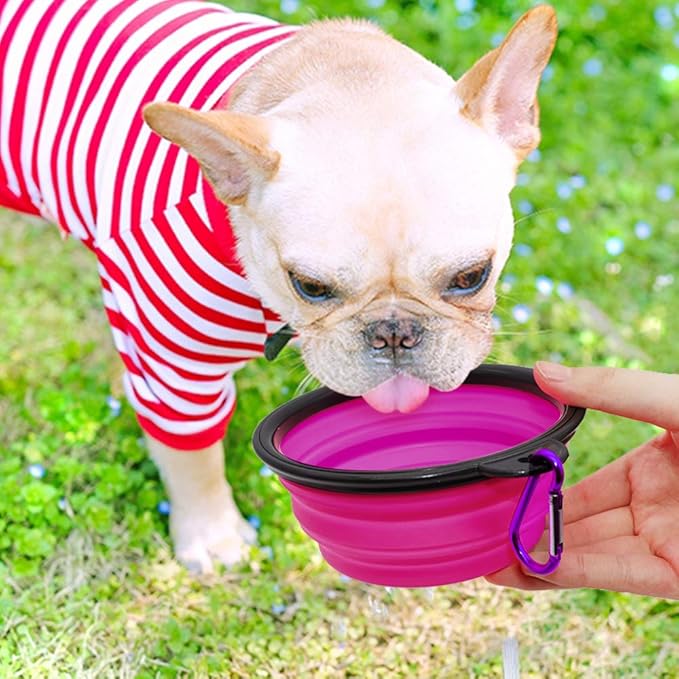 Dog Bowl Pet Collapsible Bowls, 2 Pack Collapsible Dog Water Bowls - Image 5