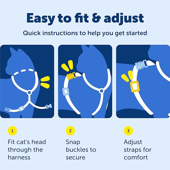 PetSafe Come with Me Kitty Harness and Bungee Leash Adjustable, Lightweight - Image 8