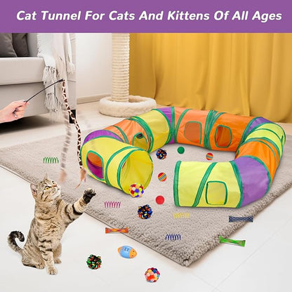 Retro Shaw Cat Toys Pack 25Pcs, Interactive Kitten Toys - Image 6