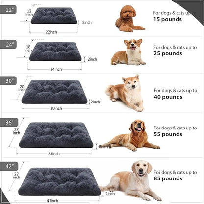 Vonabem Large Dog Bed XL, Washable Dogs Crate Pad 42 Inch, Plush Soft Pet Mats - Image 6