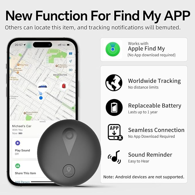 GPS Tracker for Dogs & Cats, Smart Pet Collar Tracker Works - Image 5