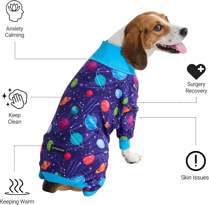 Spark Paws Dog Pajama, Dog Recovery Suit Male, Ultra-Soft and 4-Way Stretch - Image 3