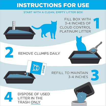 ARM & HAMMER Cloud Control Platinum Cat Litter, Hypoallergenic and Dust-Free - Image 7
