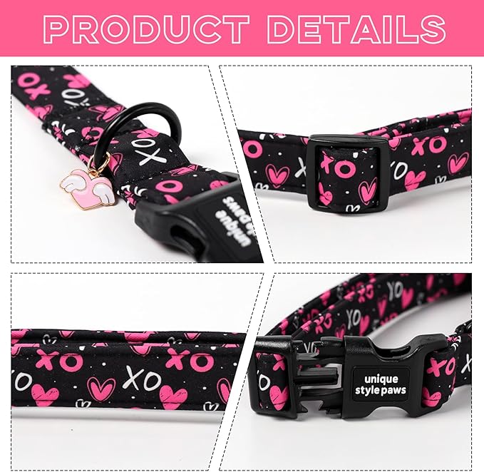 Unique Style Paws Valentine Dog Collar Plastic Buckle - Image 3