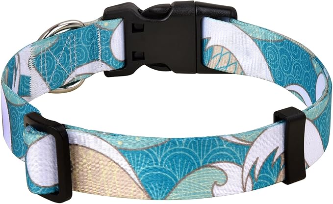 Mihqy Dog Collar with Bohemia Floral Tribal Geometric Patterns - Image 2