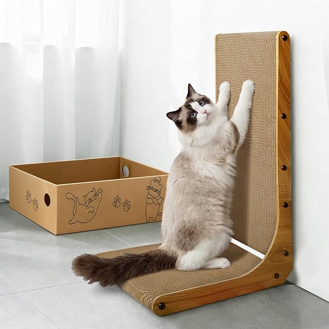 Cat Scratcher, 26 inch L Shape Cat Scratching Pad - Image 5