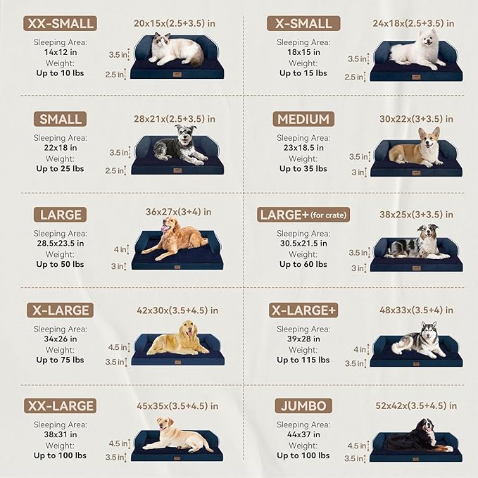 Orthopedic Large Dog Bed Washable: Orthopedic Dog beds - Image 2