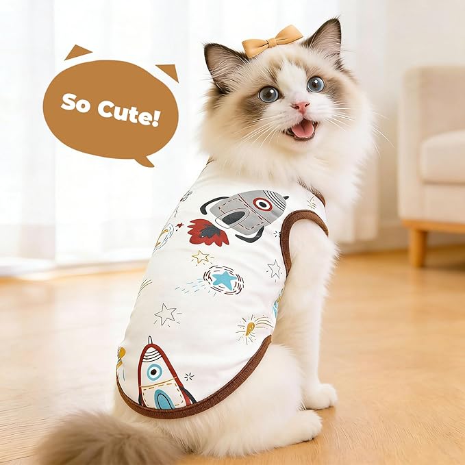 PETCARE Cute Cartoon Cat Shirts - Image 3