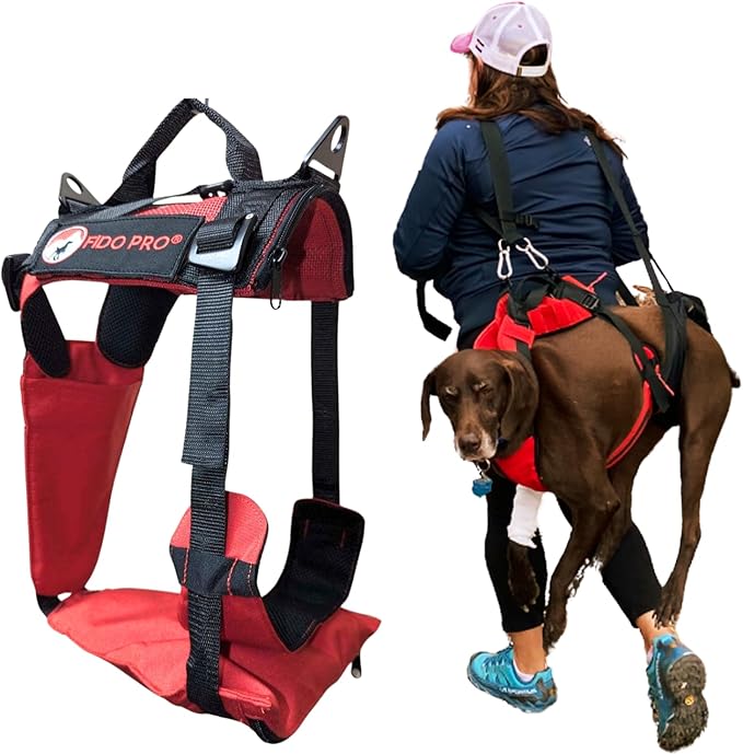 Fido Pro Panza Harness V2 with Deployable Emergency Dog Rescue Sling by FidoPro
