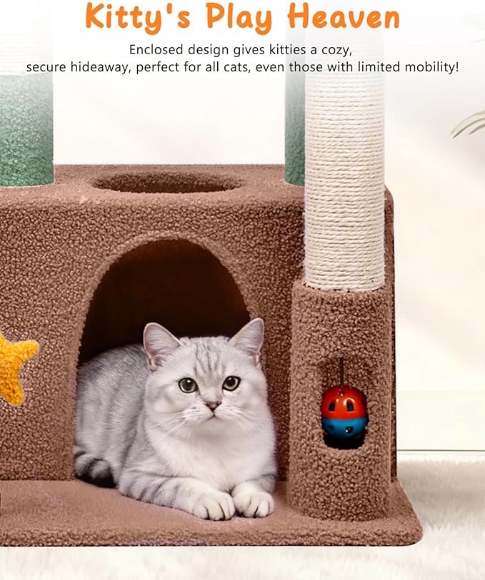 31" Cute Cat Tower for Indoor Kittens - Image 4