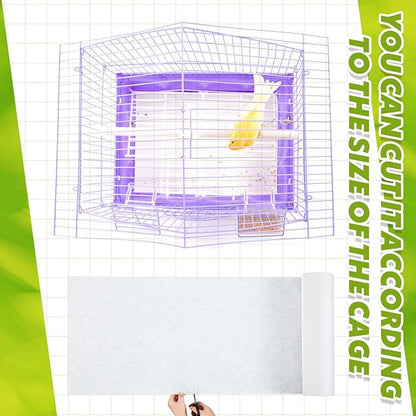 Drydiet 100 ft x 11 Inch Bird Cage Liner Disposable Cages Cushion Pad Mat - Image 5