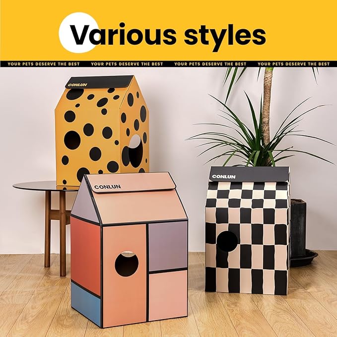 Conlun Cardboard Cat House - Image 6