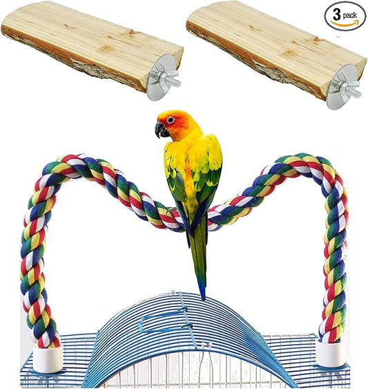 24 Inch Bird Perch Rope by Birdsfavoriteropeswing