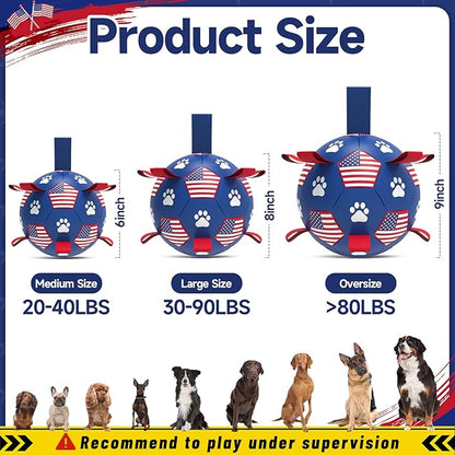 QDAN Dog Toys, Soccer Ball - Image 8