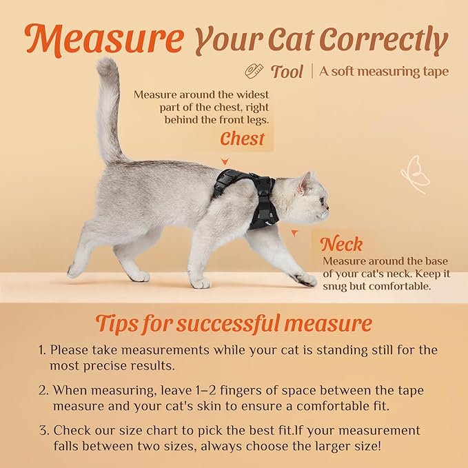 Dooradar Cat Harness and Leash Set, Escape Proof Soft - Image 2