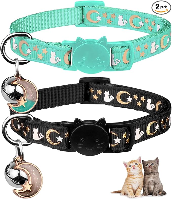 Baeuppit 2PCS Breakaway Cat Collars by Baeuppit