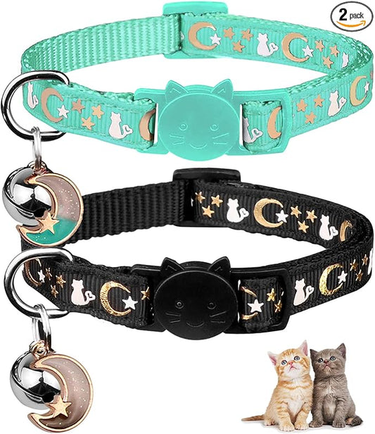 Baeuppit 2PCS Breakaway Cat Collars by Baeuppit