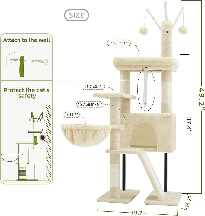Gitelsnour Cat Tree for Indoor Cats, Cat Tower - Image 7