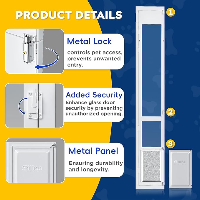 Large Dog Door for Sliding Glass Door, Openable Doggy Door for Sliding Glass - Image 6