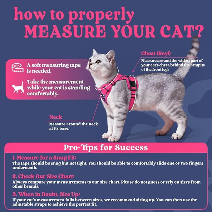 rabbitgoo Cat Harness and Leash Set, Escape Proof Kitten Harness - Image 2