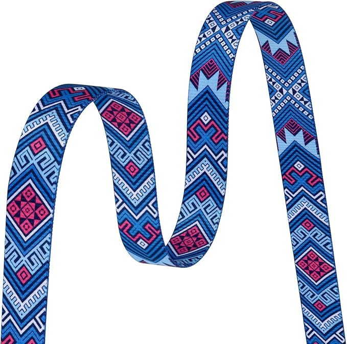 Mihqy Dog Collar with Bohemia Floral Tribal Geometric Patterns - Image 4