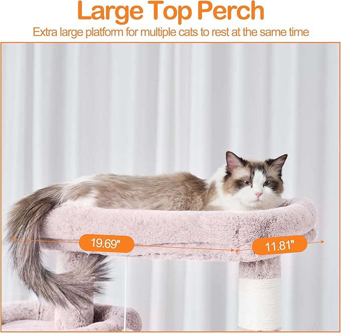 Heybly Cat Tree, 71-Inch-Tall Tower - Image 3