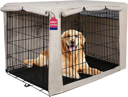 HiCaptain Dog Crate Cover 48.0" L x 30.0" W x 33.0" H by HiCaptain