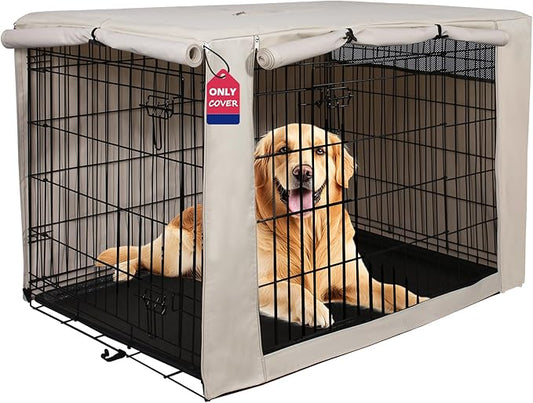 HiCaptain Dog Crate Cover 48.0" L x 30.0" W x 33.0" H by HiCaptain