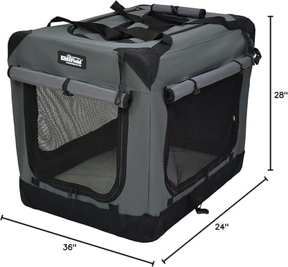 EliteField 4-Door Folding Soft Dog Crate - Image 9