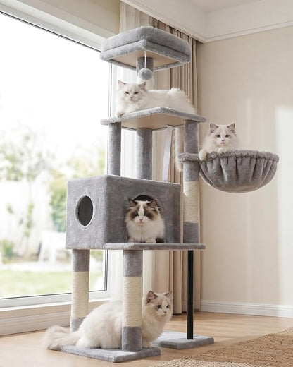 Heybly Cat Tree, 49.2 Inches Cat Tower by HEYBLY