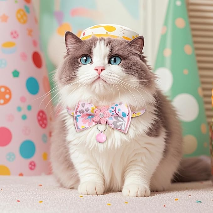 Cat Collar Breakaway, HYQHYX Floral Kitten Collar - Image 7