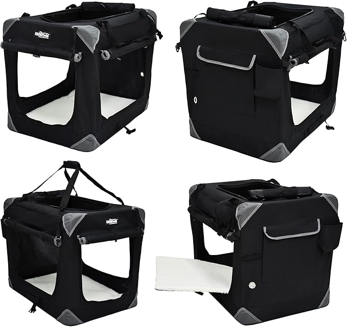 EliteField 4-Door Folding Soft Dog Crate - Image 4
