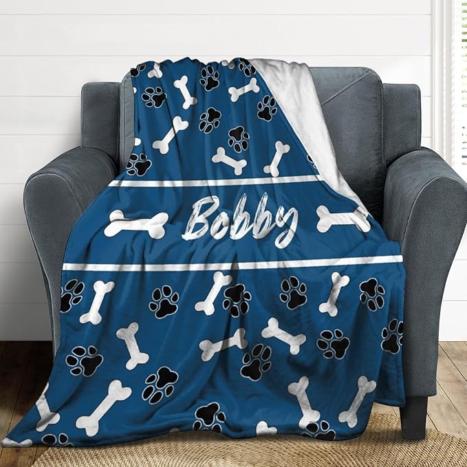 Artsadd Custom Pet Name Blanket, Personalized Dogs Blanket - Image 4