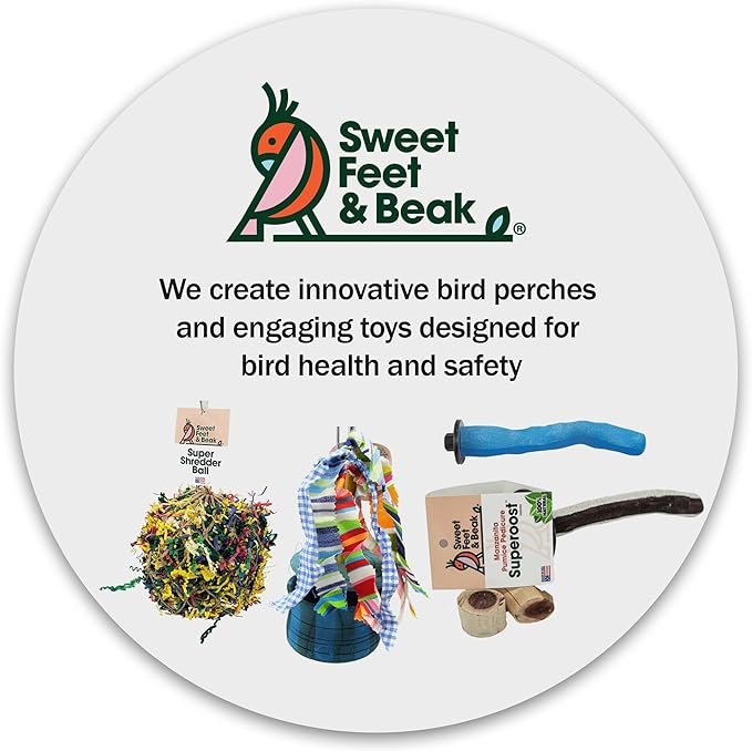 Sweet Feet & Beak Safety Pumice Bird Perch, X-Small 1/2" X 6", Lightweight - Image 7