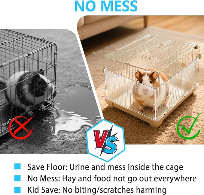 Harhana Cage-Guard, 6 Packs Clear Transparent Pet Cage Protector, Chew-Proof - Image 5
