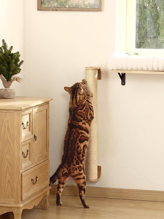 FUKUMARU Cat Wall Scratcher, Sturdy Sisal Climbing Tree - Image 7