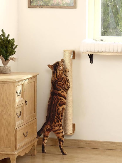 FUKUMARU Cat Wall Scratcher, Sturdy Sisal Climbing Tree - Image 7
