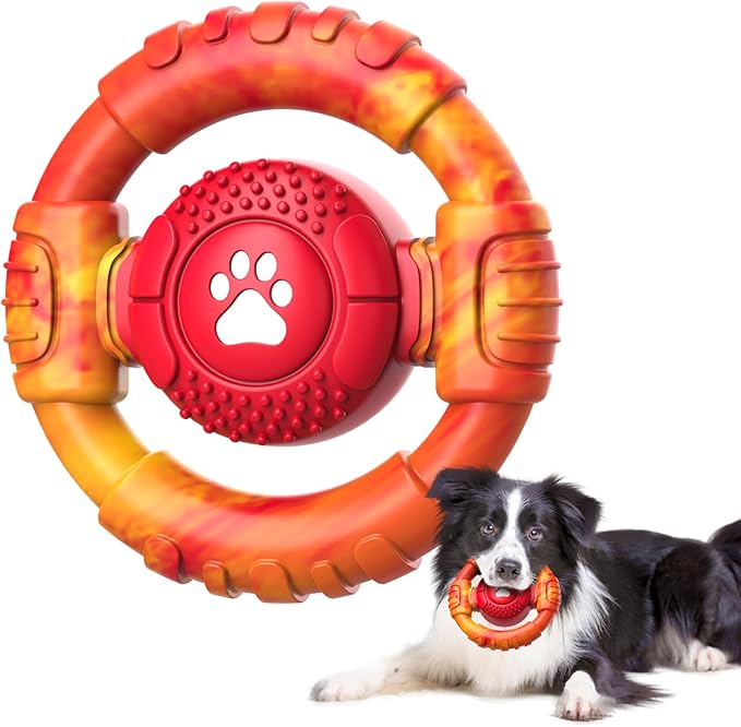 Pamlulu Tough Dog Toys for Aggressive Chewers, Indestructible Dog Toy for Large by Home